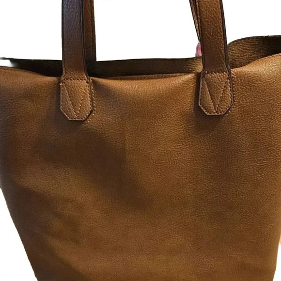 Steve Madden BNellie Vegan  Large Leather Tote Shoulder Bag w Clutch & Scarf - Picture 5 of 10